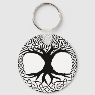 Boom van de mythologie Life Yggdrasil Norse wicca Sleutelhanger
