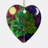 Boom van de nacht en de dag van het leven keramisch ornament (Rechts)