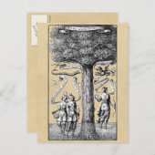 Boom van de Opposites United in Alchemy Briefkaart (Voorkant / Achterkant)
