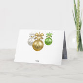 Boom van de Sneeuw van de Snuisterij van Kerstmis Kaart (Achterkant)