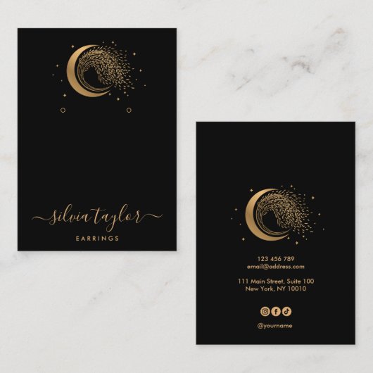 Boom van de Spirituele boom van de Levensloop Visitekaartje (Voorkant / Achterkant)