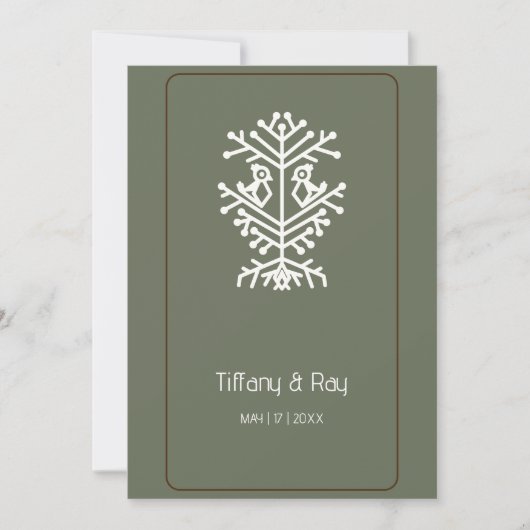 Boom van de Uitnodiging van de Weddenschap van het (Voorkant)