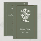 Boom van de Uitnodiging van de Weddenschap van het (Voorkant / Achterkant)