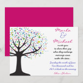 Boom van de Uitnodiging van de Weddenschap van het (Voorkant / Achterkant)