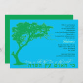 Boom van de velduitnodiging kaart (Voorkant / Achterkant)