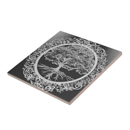 Boom van de Vigor van het Leven Tegeltje (Zijkant)