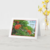 Boom van de Vlam van de Kaart van de Dag van de as (Gele Bloem)