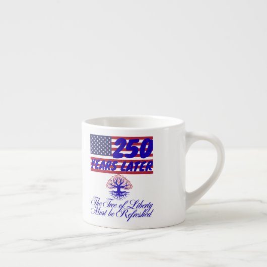 Boom van de vrijheid espresso mok (Rechts)