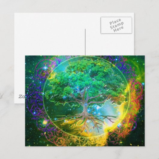 Boom van de Wellness van het Leven Briefkaart (Voorkant / Achterkant)
