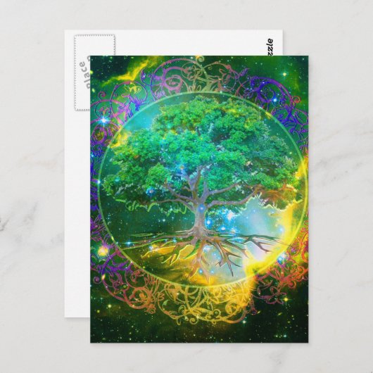 Boom van de Wellness van het Leven Briefkaart (Voorkant / Achterkant)