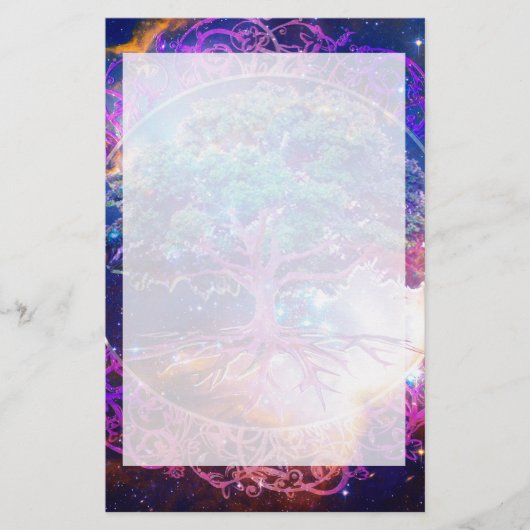 Boom van de Wellness van het Leven Briefpapier (Voorkant)