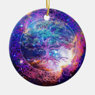Boom van de Wellness van het Leven Keramisch Ornament