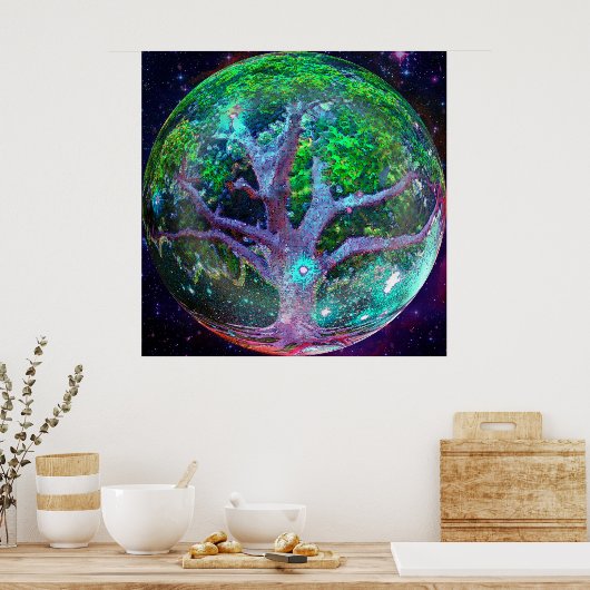 Boom van de Wellness van het Leven Poster (Keuken)