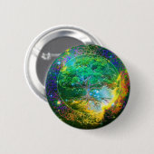 Boom van de Wellness van het Leven Ronde Button 5,7 Cm (Voorkant /achterkant)