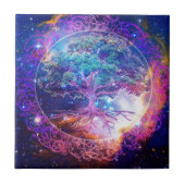 Boom van de Wellness van het Leven Tegeltje (Voorkant)