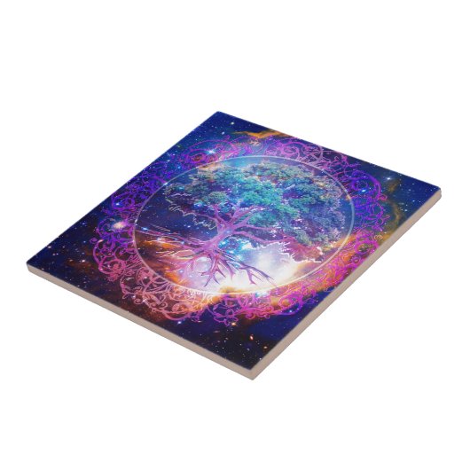 Boom van de Wellness van het Leven Tegeltje (Zijkant)