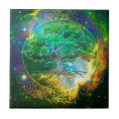 Boom van de Wellness van het Leven Tegeltje (Voorkant)