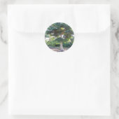 Boom van de Wisdom-sticker Ronde Sticker (Tas)