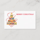 Boom van Drums Vrolijk Kerstfeest Plaats Kaarten N Plaatskaartje (Voorkant)