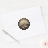 Boom van Eeuwig Licht | Boom des Levens Ontwerp Ronde Sticker (Envelop)