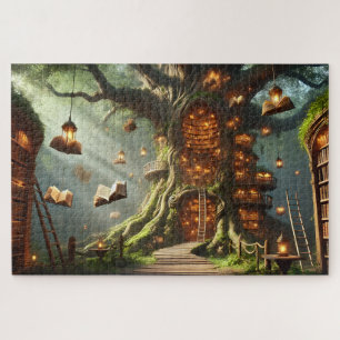 Boom van Eindeloze Verhalen Boeken & Magische Bibl Legpuzzel