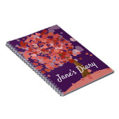 Boom van hartennaamdagboek notitieboek (Rechterzijde)