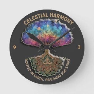 Boom van Hemelse Harmonie - Mandala voor Kosmische Ronde Klok
