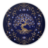 Boom van het boze oog keramische knop (Voorkant)