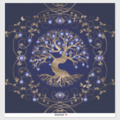 Boom van het boze oog sticker (Vel)