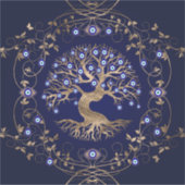 Boom van het boze oog sticker (Voorkant)