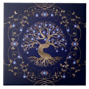 Boom van het boze oog tegeltje