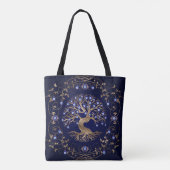Boom van het boze oog tote bag (Achterkant)