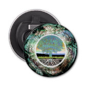 Boom van het Geluk van het Leven Button Flesopener (Voorkant)