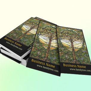 Boom van het Glas in lood van het leven/Tiffany Visitekaartje
