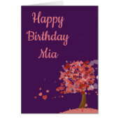 Boom van het hart schattige kunst erfnaam (Voorkant)