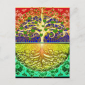 Boom van het hart van het leven briefkaart (Voorkant)