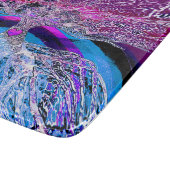 Boom van het hart van het leven in Paars en blauw Snijplank (Hoek)