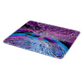 Boom van het hart van het leven in Paars en blauw Snijplank (Hoek)