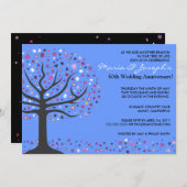 Boom van het Jubileum van de Partij van het Leven Kaart (Voorkant / Achterkant)