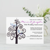 Boom van het Jubileum van de Partij van het Leven  Kaart (Staand voorkant)