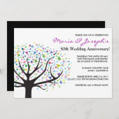 Boom van het Jubileum van de Partij van het Leven  Kaart (Voorkant / Achterkant)