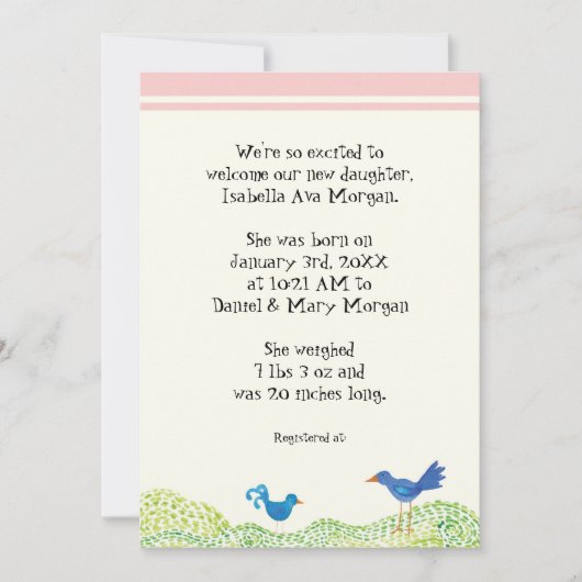Boom van het leven, aankondiging van de geboorte v (Voorkant)