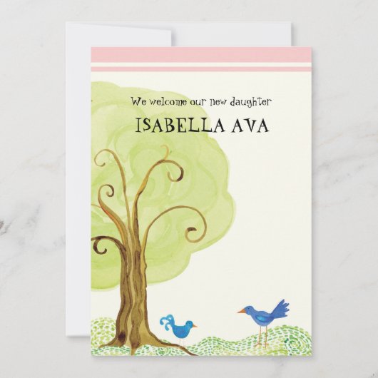 Boom van het leven, aankondiging van de geboorte v (Achterkant)