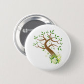 Boom van het leven ~ Aarde moederboom Ronde Button 5,7 Cm (Voorkant /achterkant)
