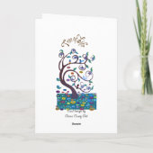 Boom van het leven - art nouveau stijl kaart (Achterkant)