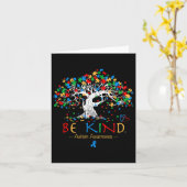 Boom van het leven Autisme Bewustmakingsmaand Puzz Kaart (Gele Bloem)