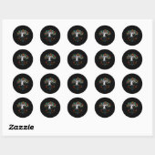 Boom van het leven Autisme Bewustmakingsmaand Puzz Ronde Sticker (Vel)