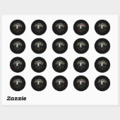 Boom van het leven Autisme Bewustmakingsmaand Puzz Ronde Sticker (Vel)
