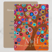 Boom van het leven B'not Mitzvah Invitations Kaart (Voorkant / Achterkant)