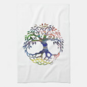 boom van het leven, boom van het leven, drie van d theedoek (Verticaal)